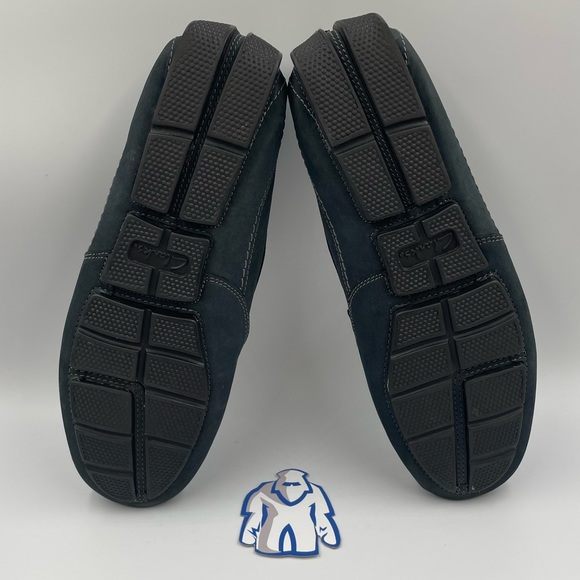 Clarks Collection Soft Cushion with Ortholite Blue Slip-On Men’s Sz 9.5 - Picture 5 of 6